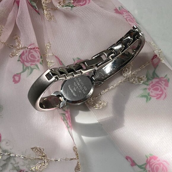 Rare And Vintage Dainty Silver Armitron Diamond Womens Watch - Picture 4 of 4